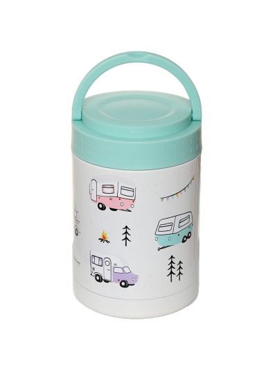 Thermos Porta Cibo Puckator- Thermos in Acciaio Inossidabile 400ml vari  colori, accessori per la pappa