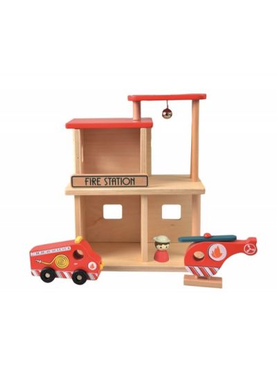 Gioco in legno Ulysse - Camion dei Pompieri, giochi in legno per bambini